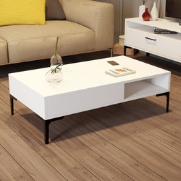 Hanah Home Istanbul Mesa de Centro Blanca